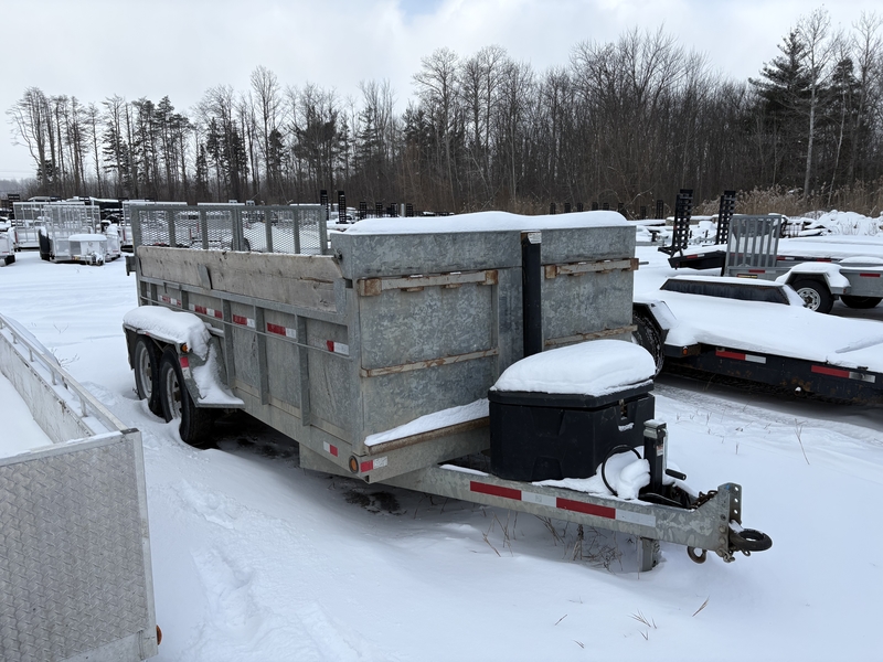 AS-IS 2021 J&J 6 Ton Galvanized Dump Trailer